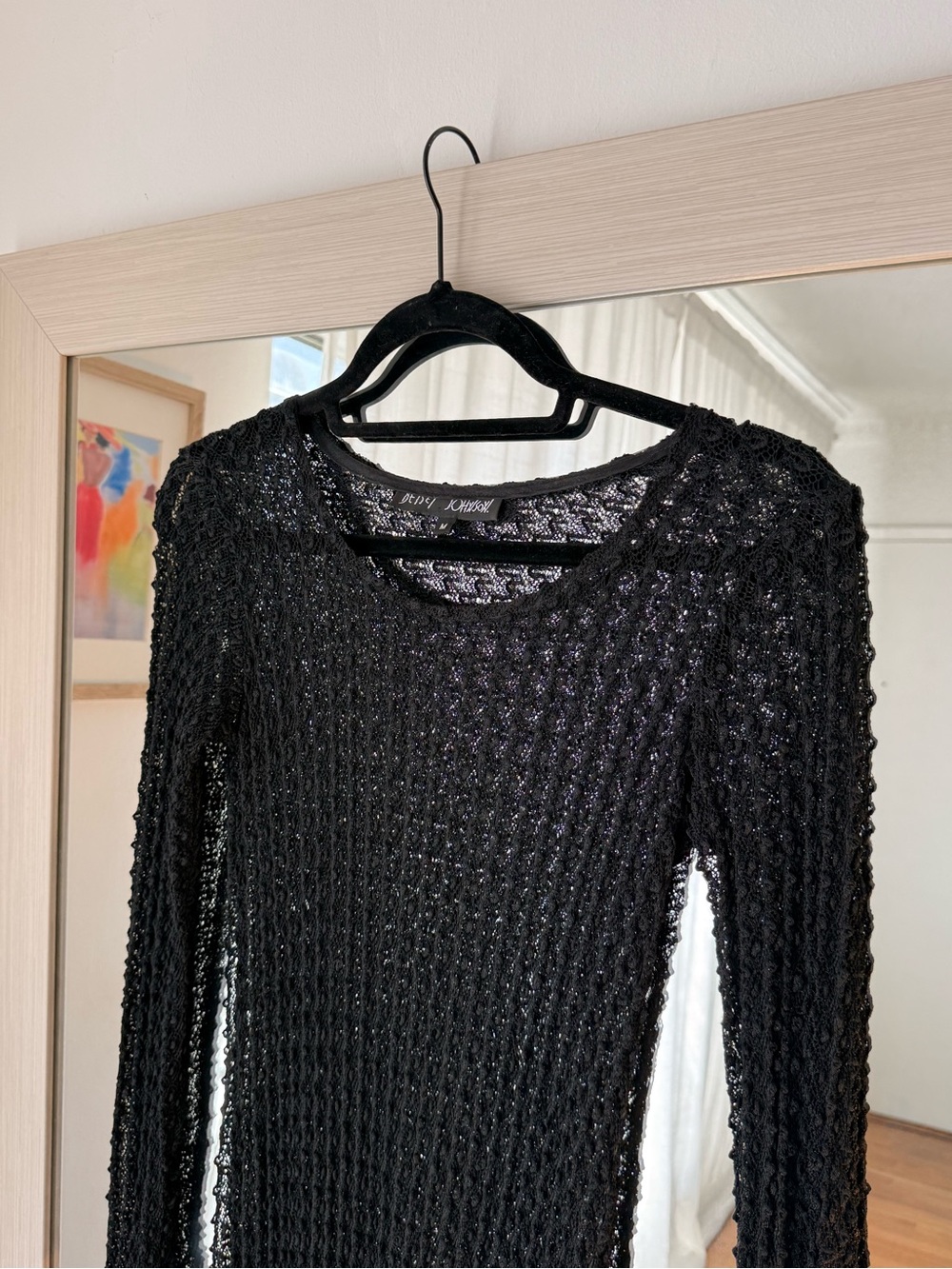 Rare Vintage Betsey Johnson Lace Crochet Dress - Picture 9 of 9